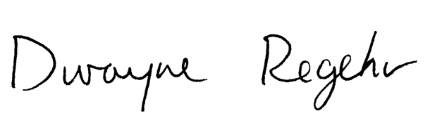 Dwayne Regehr signature