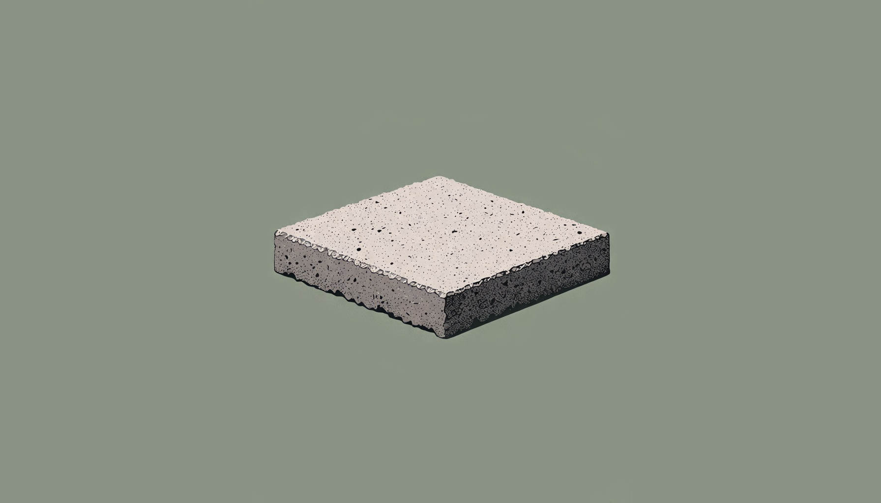 Illustration of concrete paver