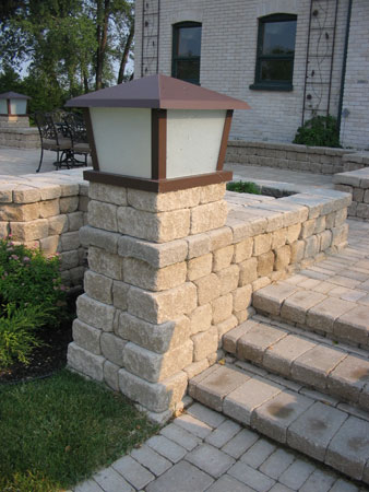 Beautiful detail on this classic looking retaining wall near Dufresne, Manitoba